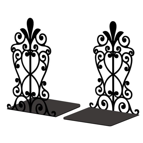 9 metal bookends - 5.3"x4.3"x7.9",