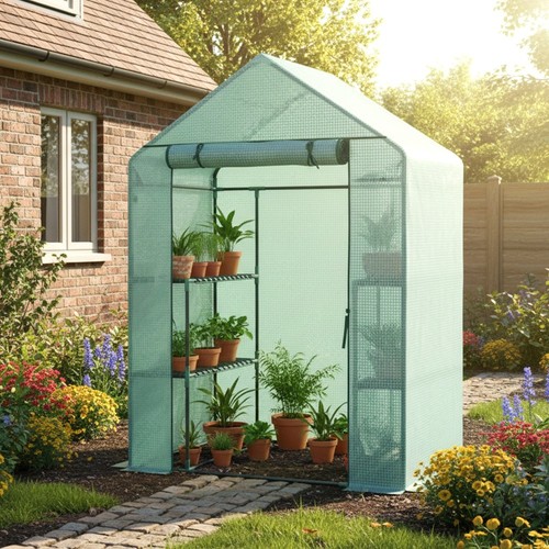 Walk greenhouse with tier - walk, 2