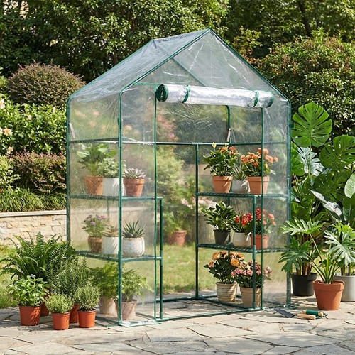 Walk garden greenhouse pvc - greenhouse,